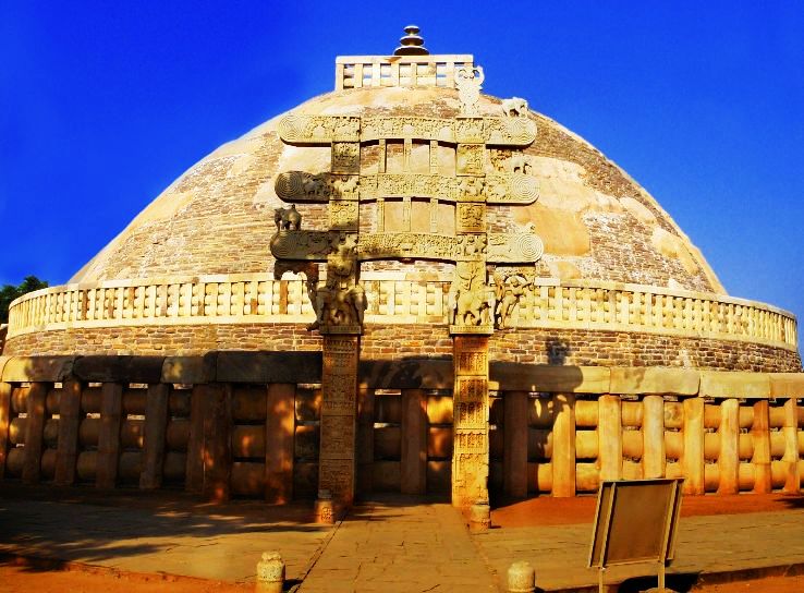 1. Sanchi Stupas